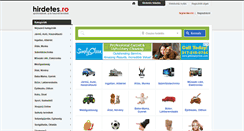 Desktop Screenshot of hirdetes.ro