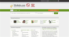 Desktop Screenshot of hirdetes.com