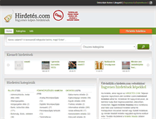 Tablet Screenshot of hirdetes.com